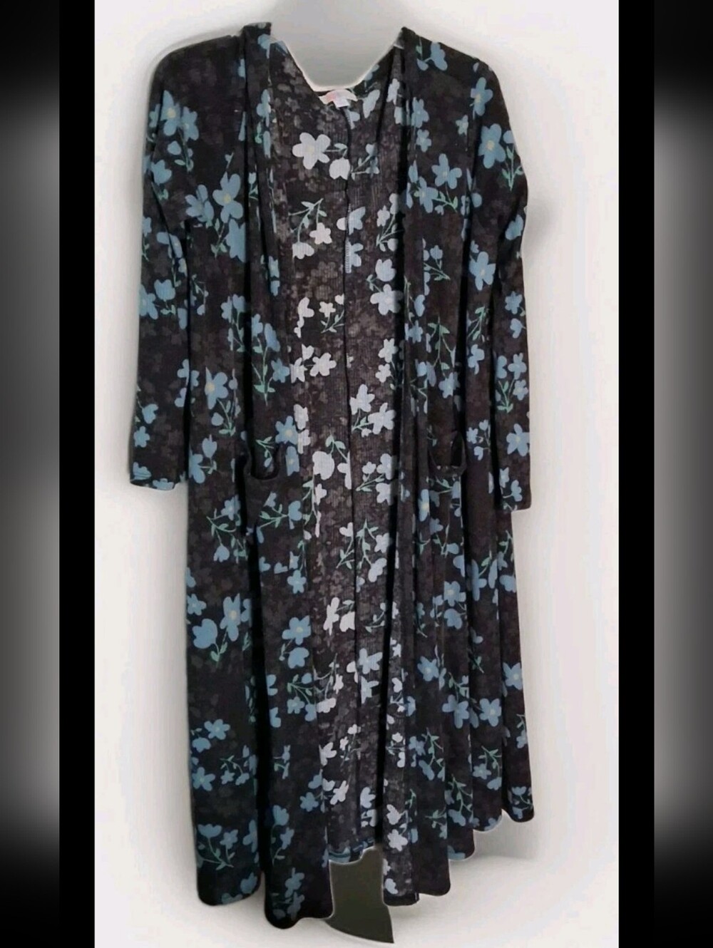 LuLaRoe - Women's Long Open Front Floral XL Colorful Cardigan Duster. GUC